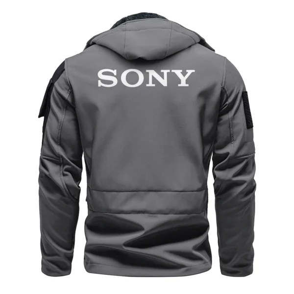 Patagonia x Sony Gift For Photographers Outdoor Tactical Beetle Hooded Jacket With Pockets - BL2611240A4PTGSN - Gray - Image 3