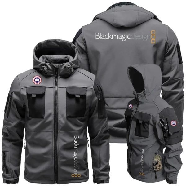 Canada Goose x Blackmagic Design Gift For Photographers Outdoor Tactical Beetle Hooded Jacket With Pockets - BL2611240A4CGBMD - Gray