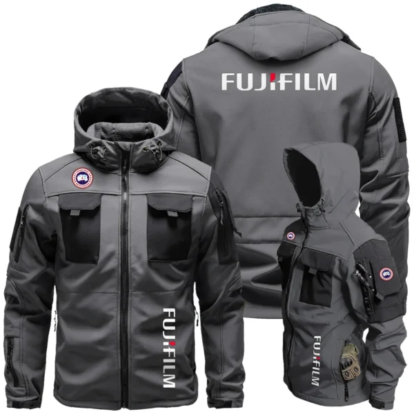 Canada Goose x Fujifilm Gift For Photographers Outdoor Tactical Beetle Hooded Jacket With Pockets - BL2611240A4CGFJF - Gray