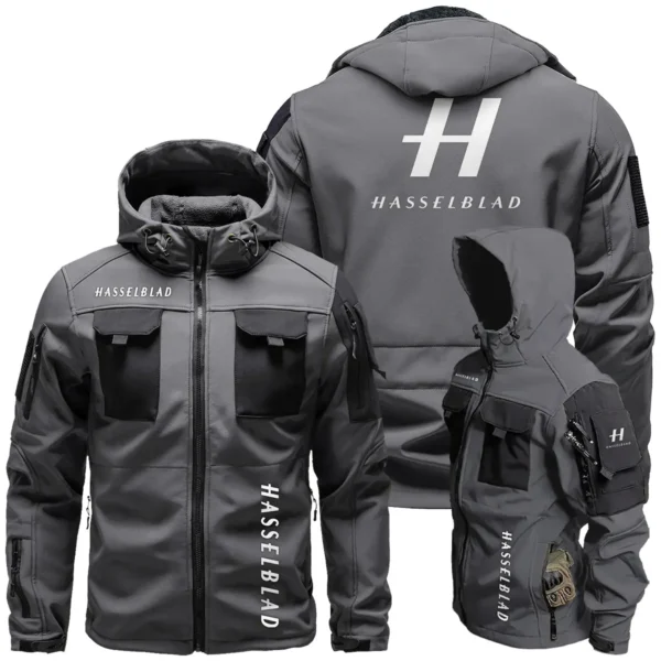Hasselblad Photography Gift For Photographers Outdoor Tactical Beetle Hooded Jacket With Pockets - BLPT1311240A1HSBBHJ - Gray