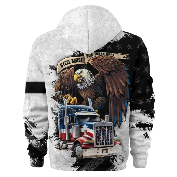 Autocar Trucks Gift For Truckers Exclusive Logo Hoodie Half Zip BLT11225A7ATC3HZ - Image 2