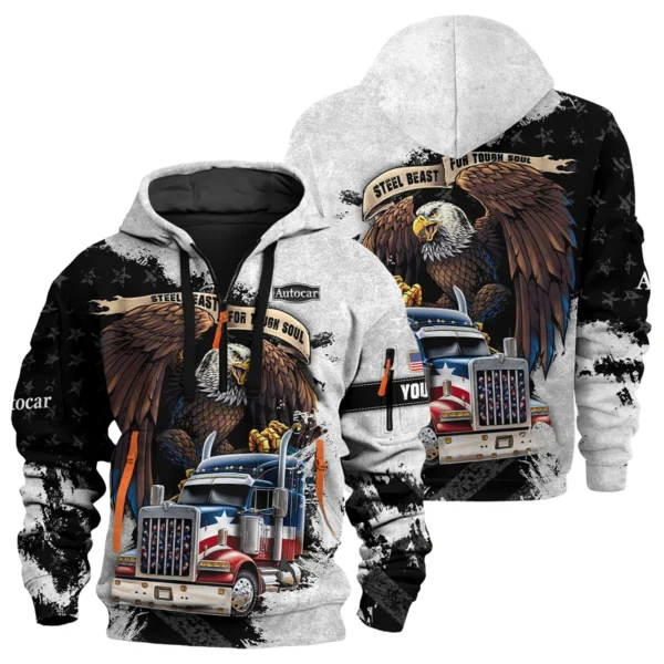 Autocar Trucks Gift For Truckers Exclusive Logo Hoodie Half Zip BLT11225A7ATC3HZ - Image 3