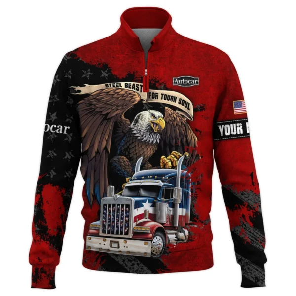 Autocar Trucks Gift For Truckers Quarter-Zip Jacket All Over Prints BLT11225A1ATCQTZ - Image 2