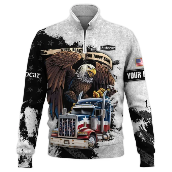 Autocar Trucks Gift For Truckers Quarter-Zip Jacket All Over Prints BLT11225A7ATCQTZ - Image 2