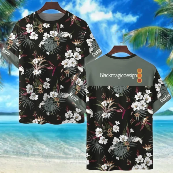 Blackmagic Design Artistic Dark Tropical Pattern Photography Summer Pattern Premium T-Shirt All Over Prints Gift Loves BL1125A28BMDTS