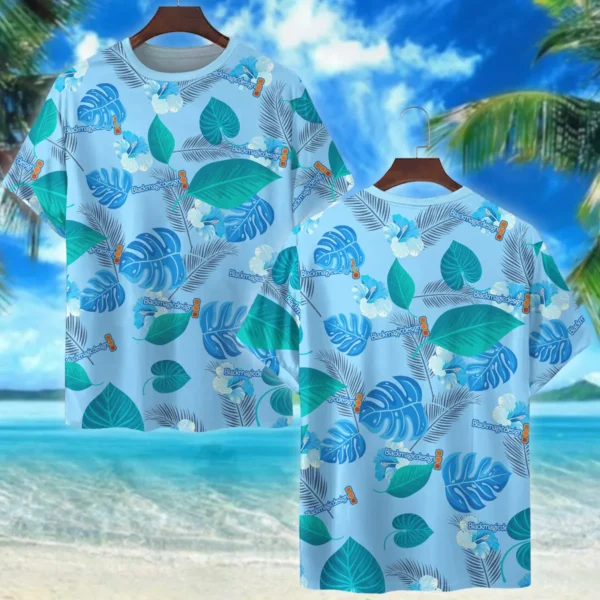 Blackmagic Design Classic Blue Branches Photography Summer Pattern Premium T-Shirt All Over Prints Gift Loves BL1125A17BMDTS