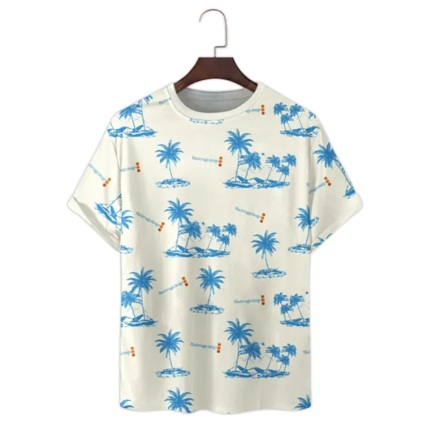 Blackmagic Design Palm Trees Exotic Landscapes Photography Summer Pattern Premium T-Shirt All Over Prints Gift Loves BL1125A13BMDTS - Image 2