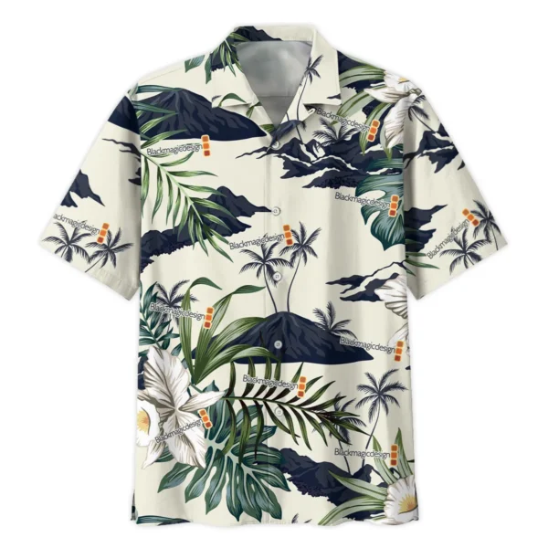 Blackmagic Design Tropical Palm Leaves Floral Photography Summer Pattern Hawaiian Shirt All Over Prints Gift Loves BL1125A31BMDHW - Image 2