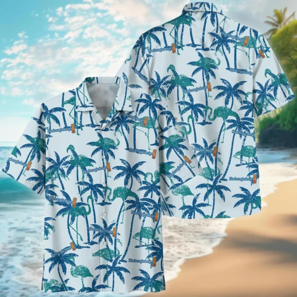 Blackmagic Design Tropical Palm Trees With Flamingo Photography Summer Pattern Hawaiian Shirt All Over Prints Gift Loves BL1125A25BMDHW