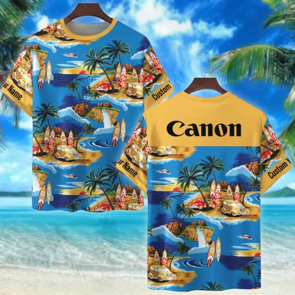 Canon Cars Surfboards Beach Shore Photography Summer Pattern Premium T-Shirt All Over Prints Gift Loves BL1125A37CNTS
