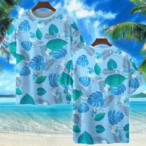 Canon Classic Blue Branches Photography Summer Pattern Premium T-Shirt All Over Prints Gift Loves BL1125A17CNTS