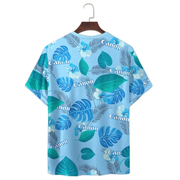 Canon Classic Blue Branches Photography Summer Pattern Premium T-Shirt All Over Prints Gift Loves BL1125A17CNTS - Image 3
