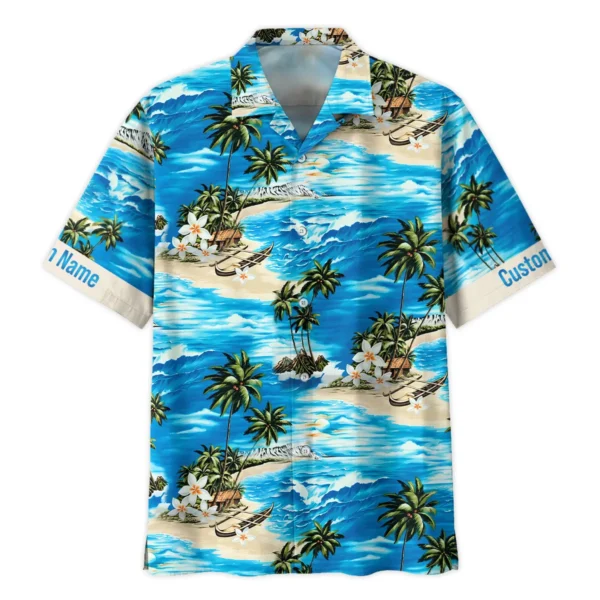 Canon Island Palm Trees On The Sea Photography Summer Pattern Hawaiian Shirt All Over Prints Gift Loves BL1125A7CNHW - Image 2