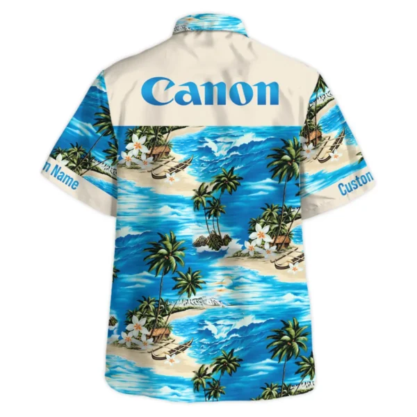 Canon Island Palm Trees On The Sea Photography Summer Pattern Hawaiian Shirt All Over Prints Gift Loves BL1125A7CNHW - Image 3
