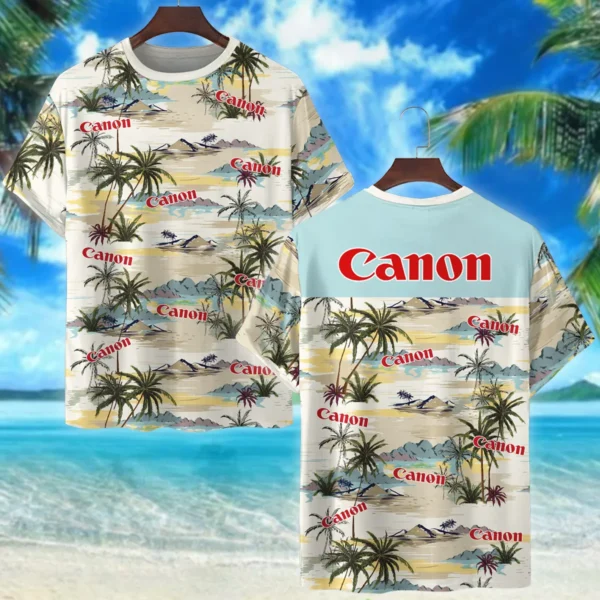 Canon Island Pattern Palm Trees Photography Summer Pattern Premium T-Shirt All Over Prints Gift Loves BL1125A1CNTS