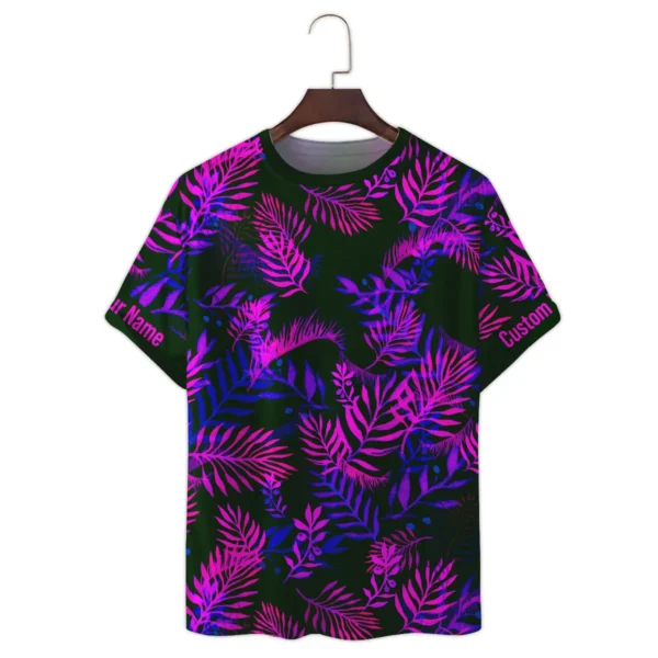 Canon Neon Violet Palm Trees Photography Summer Pattern Premium T-Shirt All Over Prints Gift Loves BL1125A54CNTS - Image 2