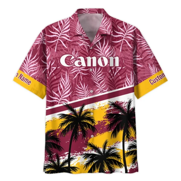 Canon Palm And Monstera Leaves Photography Summer Pattern Hawaiian Shirt All Over Prints Gift Loves BL1125A15CNHW - Image 2