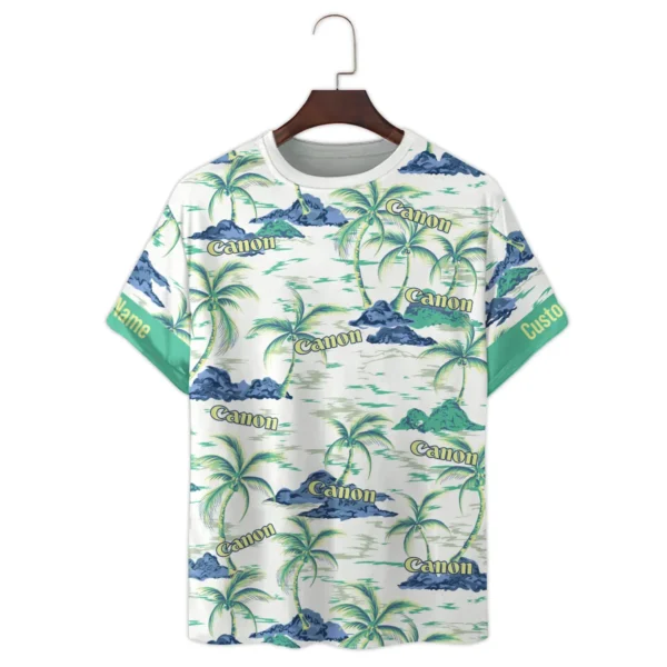 Canon Palm Tree Summer Beach Photography Summer Pattern Premium T-Shirt All Over Prints Gift Loves BL1125A29CNTS - Image 2