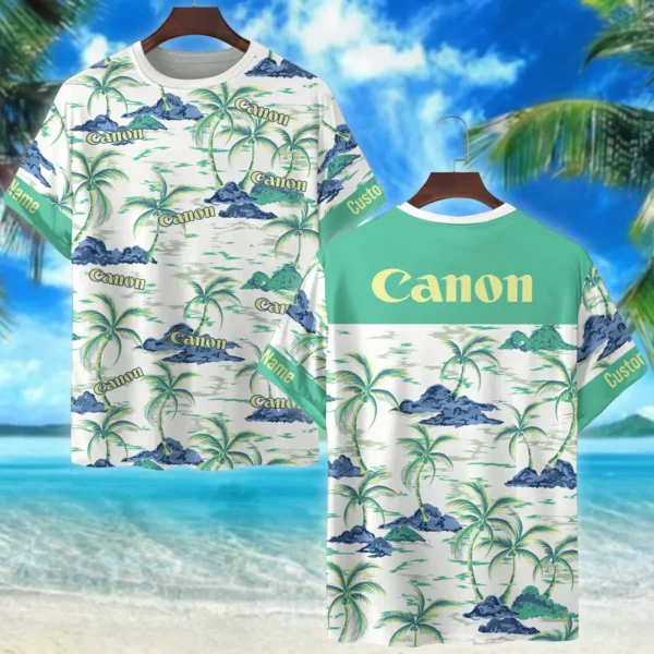 Canon Palm Tree Summer Beach Photography Summer Pattern Premium T-Shirt All Over Prints Gift Loves BL1125A29CNTS
