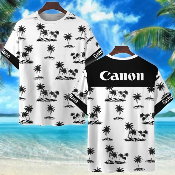 Canon Palm Trees Mountain Sun Photography Summer Pattern Premium T-Shirt All Over Prints Gift Loves BL1125A6CNTS