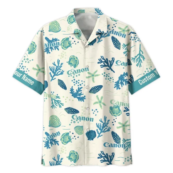 Canon Shells Coral Bubbles Photography Summer Pattern Hawaiian Shirt All Over Prints Gift Loves BL1125A58CNHW - Image 2