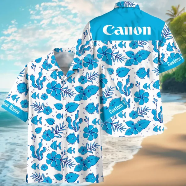 Canon Summer Duotone Pattern Photography Summer Pattern Hawaiian Shirt All Over Prints Gift Loves BL1125A45CNHW