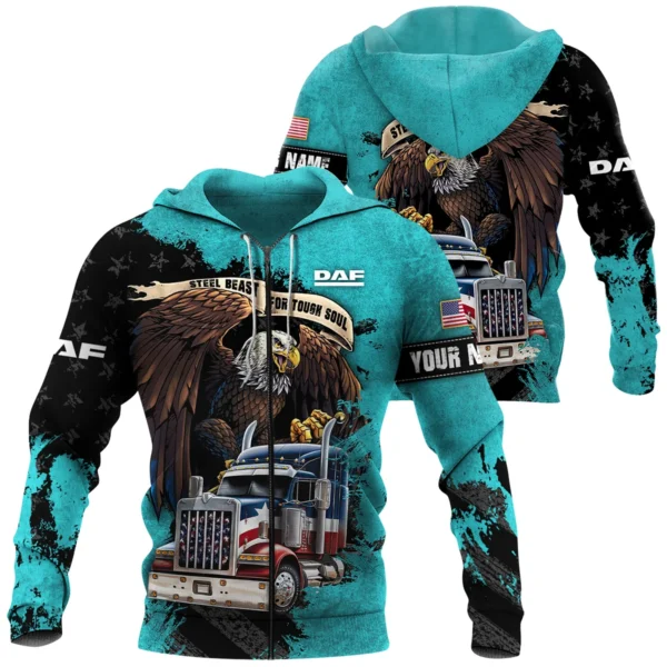 DAF Trucks Gift For Truckers Exclusive Logo Zipper Hoodie BLT11225A8DAFZHD