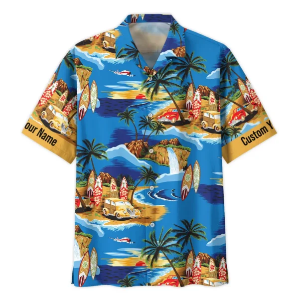 DJI Cars Surfboards Beach Shore Photography Summer Pattern Hawaiian Shirt All Over Prints Gift Loves BL1125A37DJIHW - Image 2
