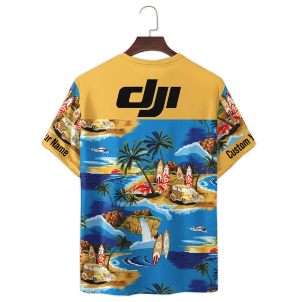 DJI Cars Surfboards Beach Shore Photography Summer Pattern Premium T-Shirt All Over Prints Gift Loves BL1125A37DJITS - Image 3