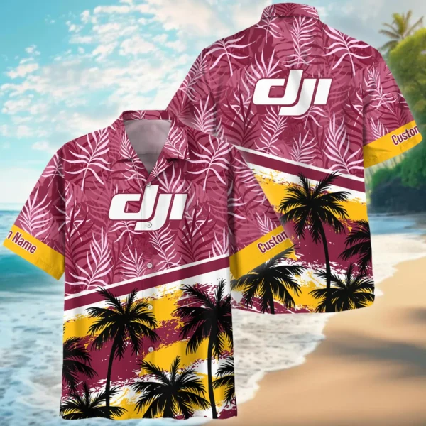 DJI Palm And Monstera Leaves Photography Summer Pattern Hawaiian Shirt All Over Prints Gift Loves BL1125A15DJIHW
