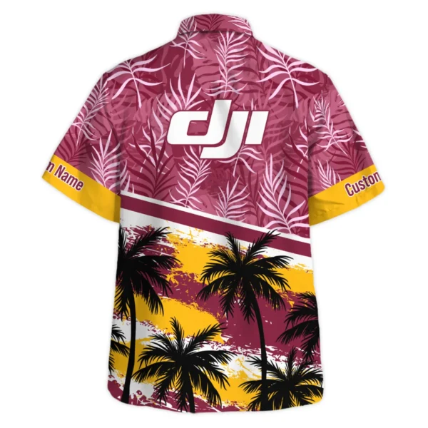DJI Palm And Monstera Leaves Photography Summer Pattern Hawaiian Shirt All Over Prints Gift Loves BL1125A15DJIHW - Image 3