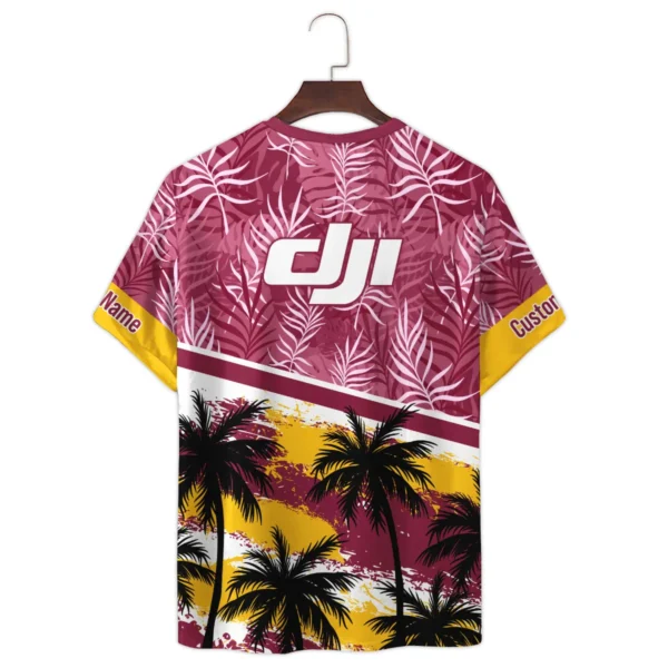 DJI Palm And Monstera Leaves Photography Summer Pattern Premium T-Shirt All Over Prints Gift Loves BL1125A15DJITS - Image 3