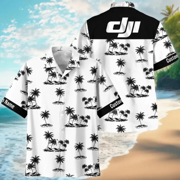 DJI Palm Trees Mountain Sun Photography Summer Pattern Hawaiian Shirt All Over Prints Gift Loves BL1125A6DJIHW