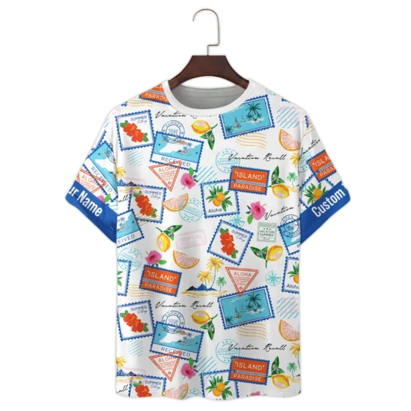 DJI Summer Vacation Stamp Photography Summer Pattern Premium T-Shirt All Over Prints Gift Loves BL1125A49DJITS - Image 2