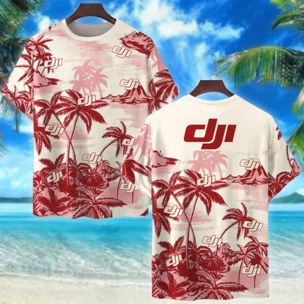 DJI Tropical Island Photography Summer Pattern Premium T-Shirt All Over Prints Gift Loves BL1125A3DJITS