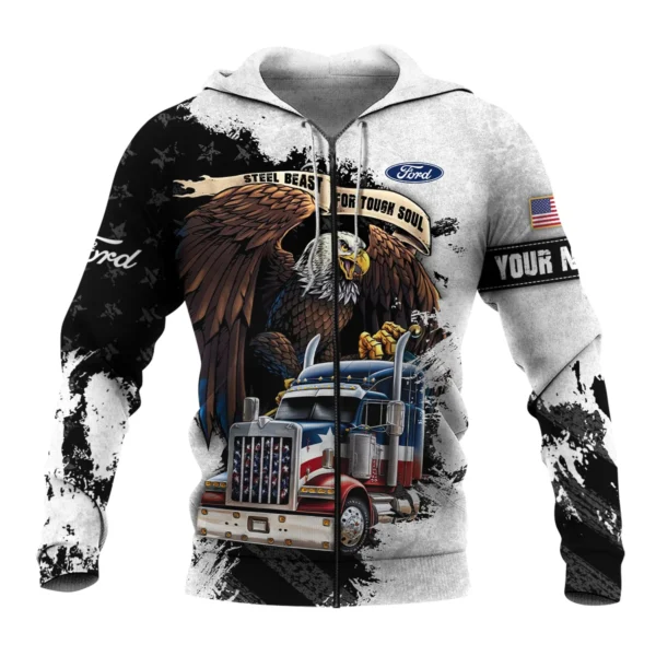 Ford Trucks Gift For Truckers Exclusive Logo Zipper Hoodie BLT11225A7FTZHD - Image 2