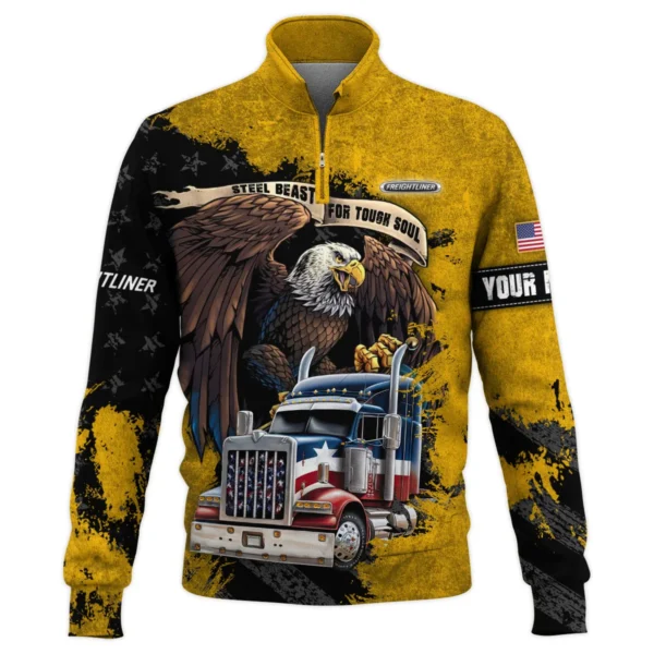 Freightliner Gift For Truckers Quarter-Zip Jacket All Over Prints BLT11225A2FREQTZ - Image 2
