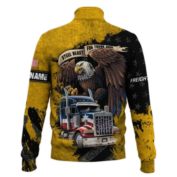 Freightliner Gift For Truckers Quarter-Zip Jacket All Over Prints BLT11225A2FREQTZ - Image 3