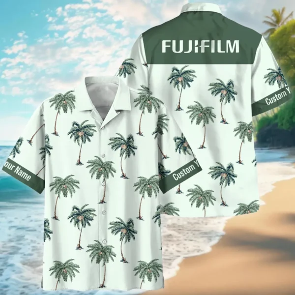 Fujifilm Hand Drawn Tropical Palm Photography Summer Pattern Hawaiian Shirt All Over Prints Gift Loves BL1125A59FJFHW