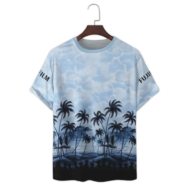 Fujifilm Island Palm And Cloud Photography Summer Pattern Premium T-Shirt All Over Prints Gift Loves BL1125A11FJFTS - Image 2