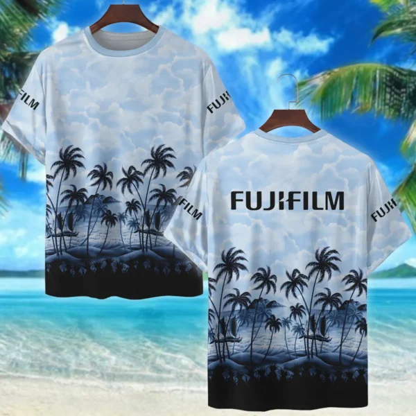 Fujifilm Island Palm And Cloud Photography Summer Pattern Premium T-Shirt All Over Prints Gift Loves BL1125A11FJFTS