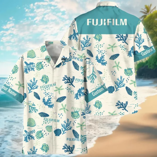 Fujifilm Shells Coral Bubbles Photography Summer Pattern Hawaiian Shirt All Over Prints Gift Loves BL1125A58FJFHW