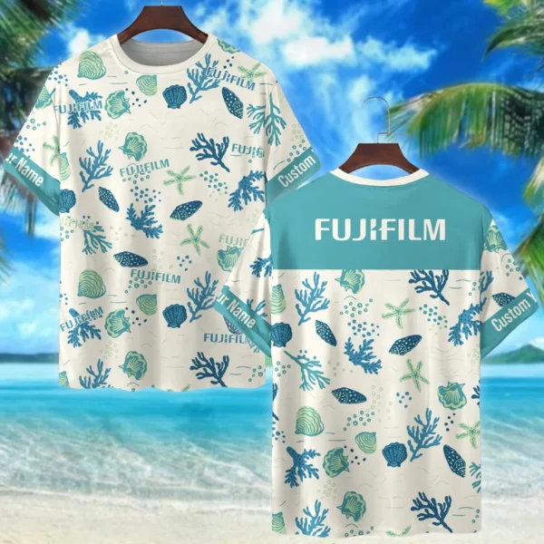 Fujifilm Shells Coral Bubbles Photography Summer Pattern Premium T-Shirt All Over Prints Gift Loves BL1125A58FJFTS
