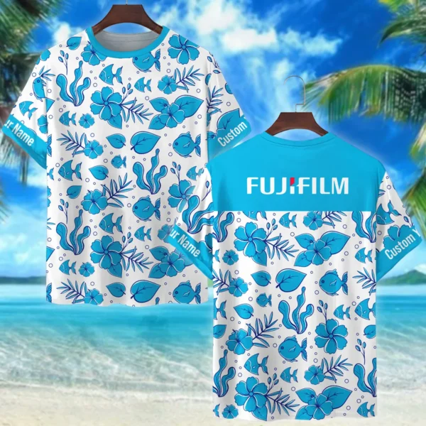 Fujifilm Summer Duotone Pattern Photography Summer Pattern Premium T-Shirt All Over Prints Gift Loves BL1125A45FJFTS