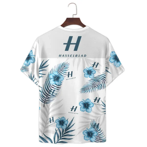 Hasselblad Hibiscus Palm Leaves Photography Summer Pattern Premium T-Shirt All Over Prints Gift Loves BL1125A4HSBTS - Image 3