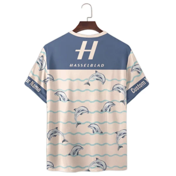 Hasselblad Ocean Wave Jumping Dolphin Photography Summer Pattern Premium T-Shirt All Over Prints Gift Loves BL1125A44HSBTS - Image 3