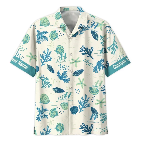 Hasselblad Shells Coral Bubbles Photography Summer Pattern Hawaiian Shirt All Over Prints Gift Loves BL1125A58HSBHW - Image 2