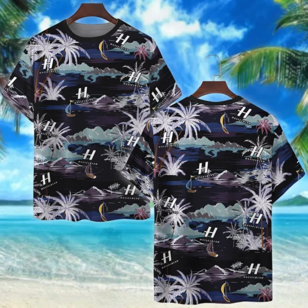 Hasselblad Summer Night Island Pattern Photography Summer Pattern Premium T-Shirt All Over Prints Gift Loves BL1125A18HSBTS