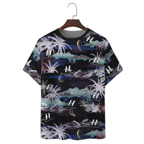 Hasselblad Summer Night Island Pattern Photography Summer Pattern Premium T-Shirt All Over Prints Gift Loves BL1125A18HSBTS - Image 2
