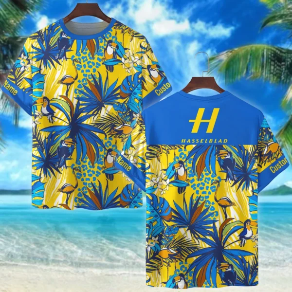Hasselblad Toucan Flamingo Monstera Palm Photography Summer Pattern Premium T-Shirt All Over Prints Gift Loves BL1125A24HSBTS